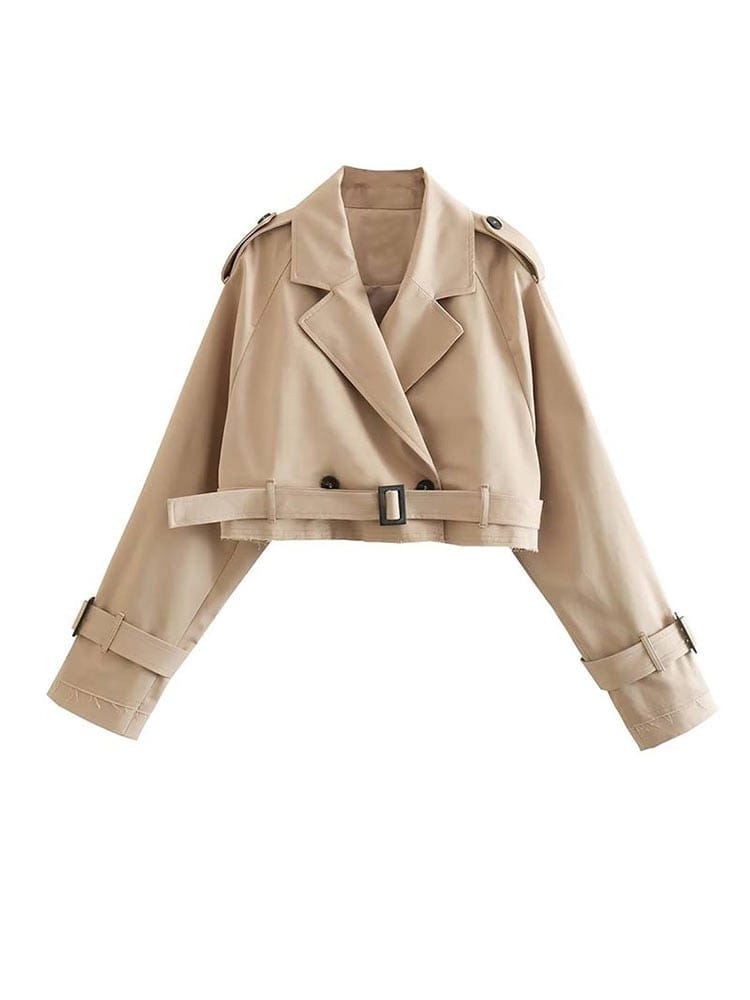 Morena - Trendy Korte Trenchcoat voor Dames