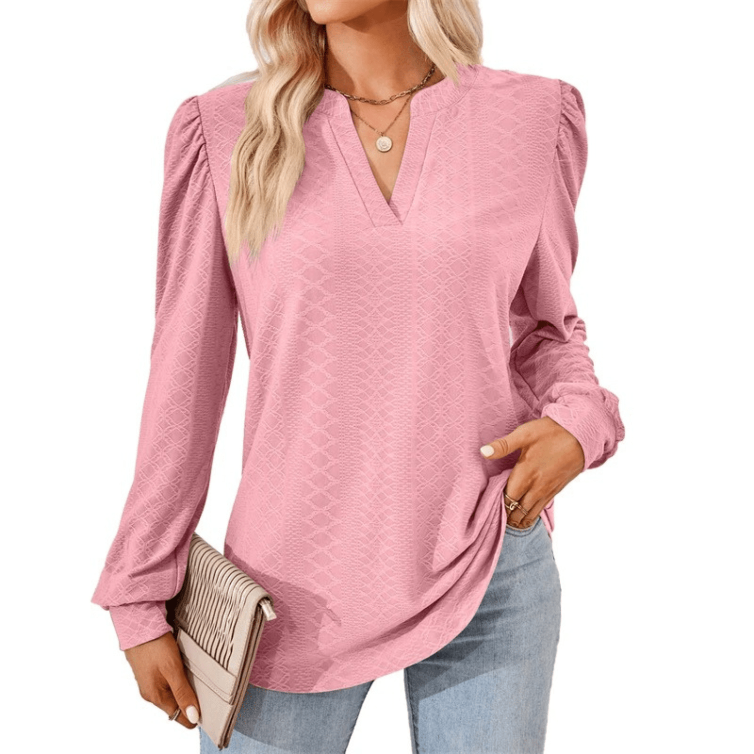 Livia - Stijvolle Damesblouse met V-hals