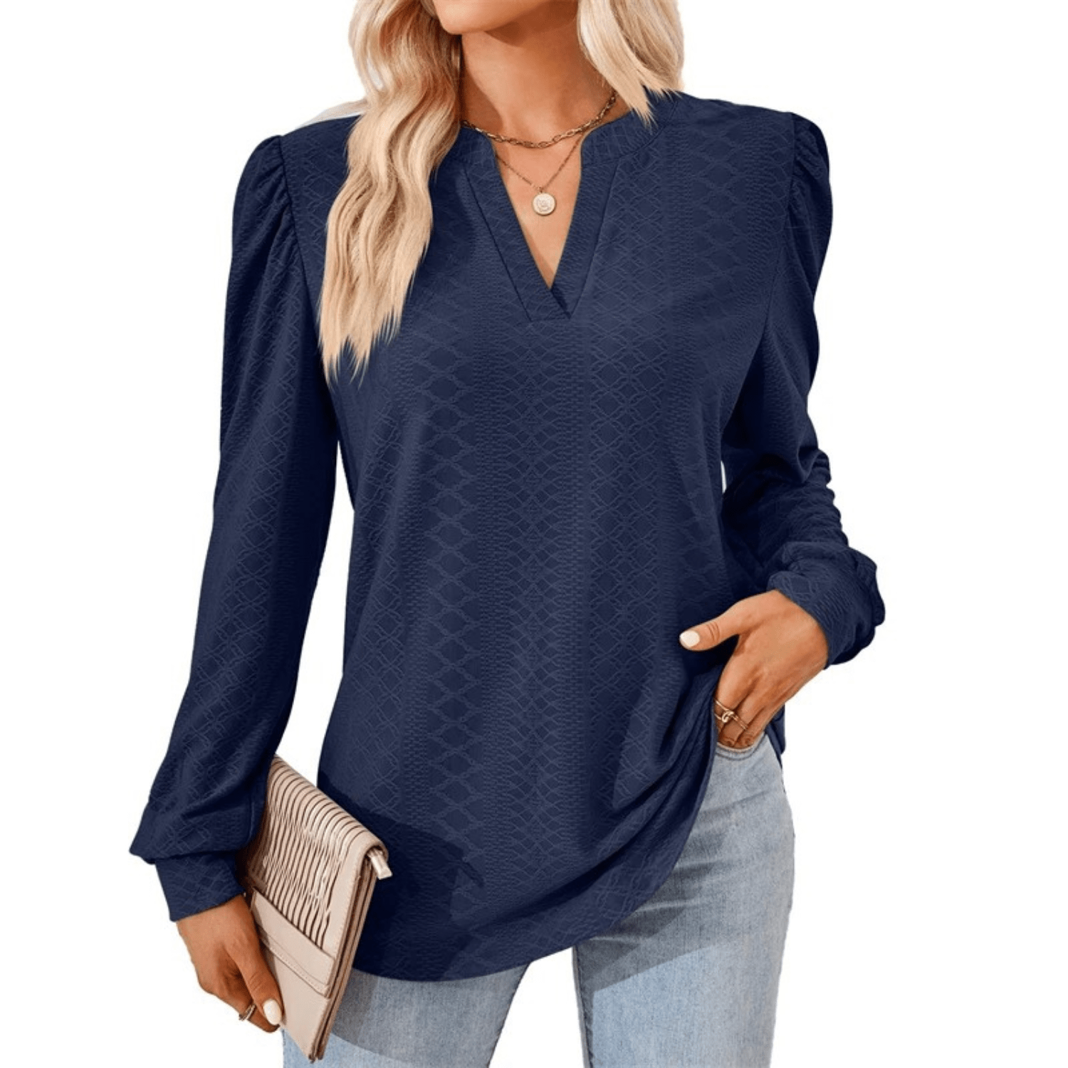 Livia - Stijvolle Damesblouse met V-hals