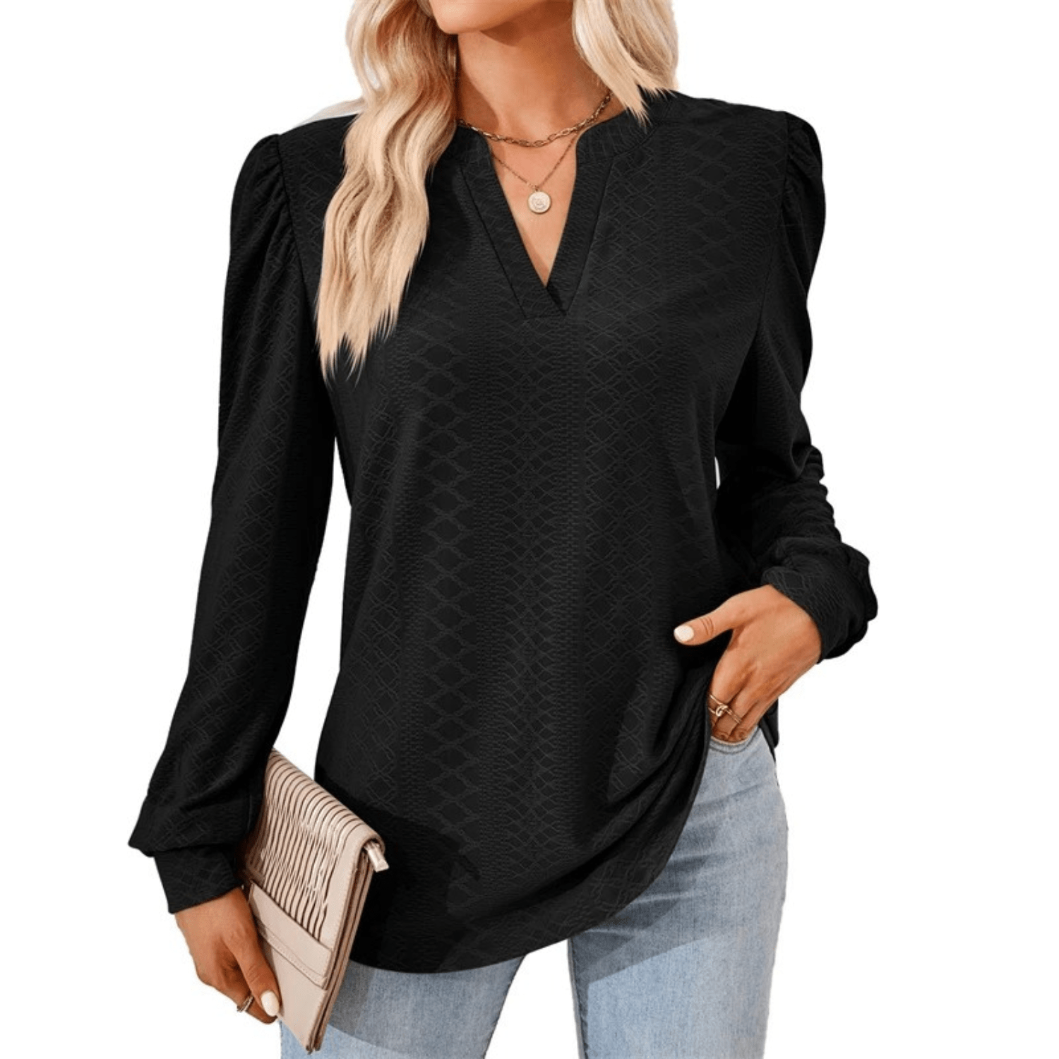 Livia - Stijvolle Damesblouse met V-hals