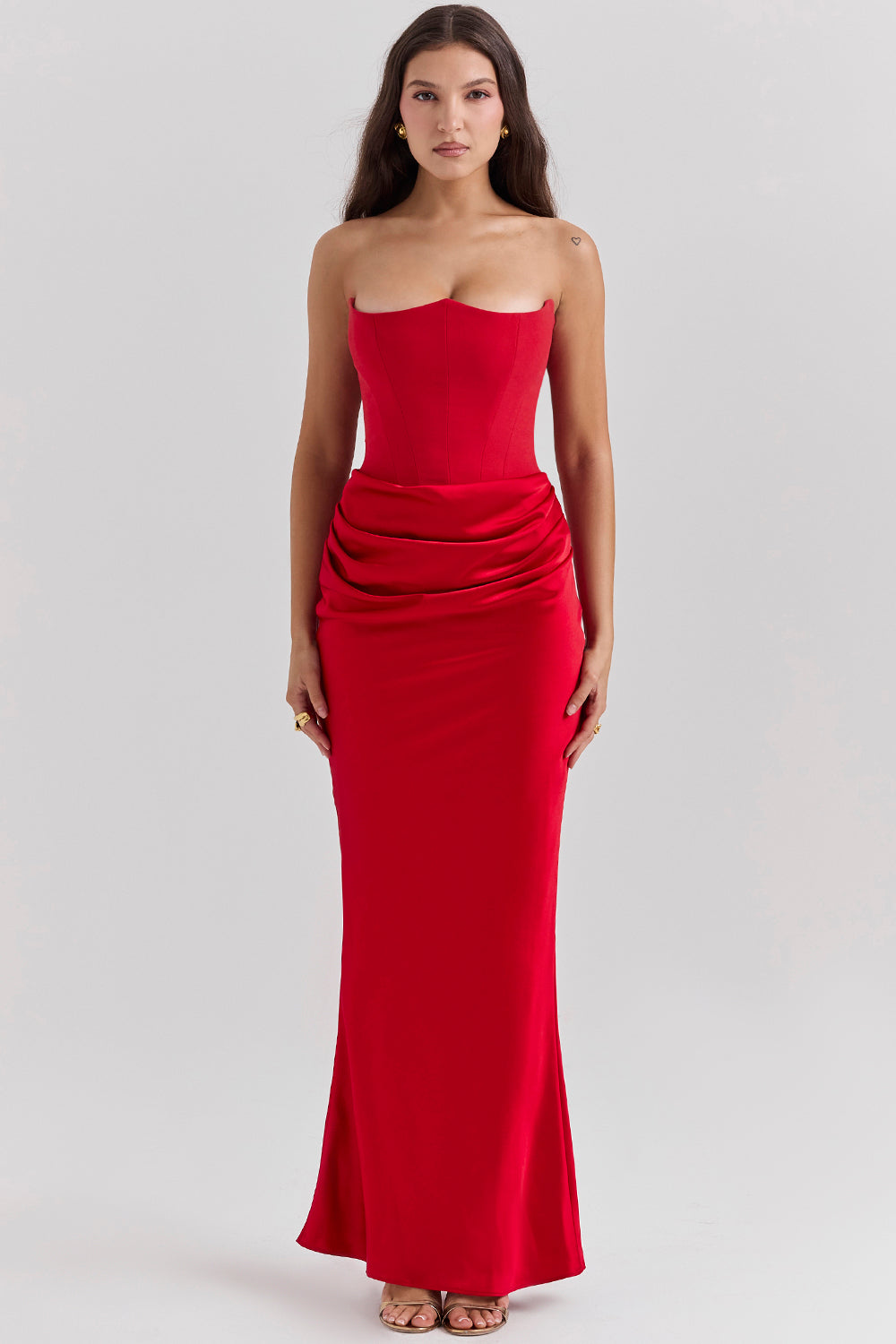 Lina - Elegant korset maxi jurk