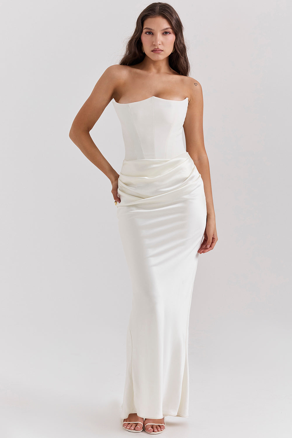 Lina - Elegant korset maxi jurk