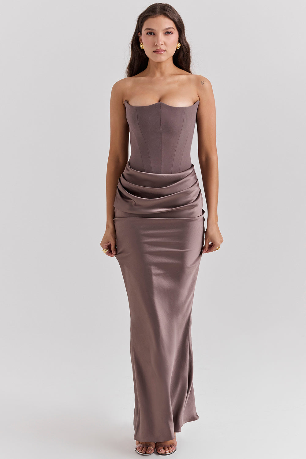 Lina - Elegant korset maxi jurk